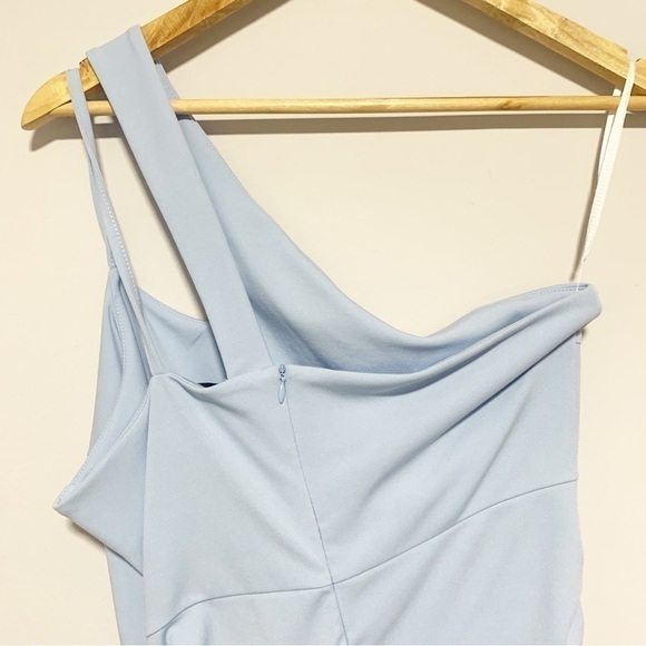 Grace Karin Pastel Blue One Shoulder Dress Size L - Picture 6 of 11
